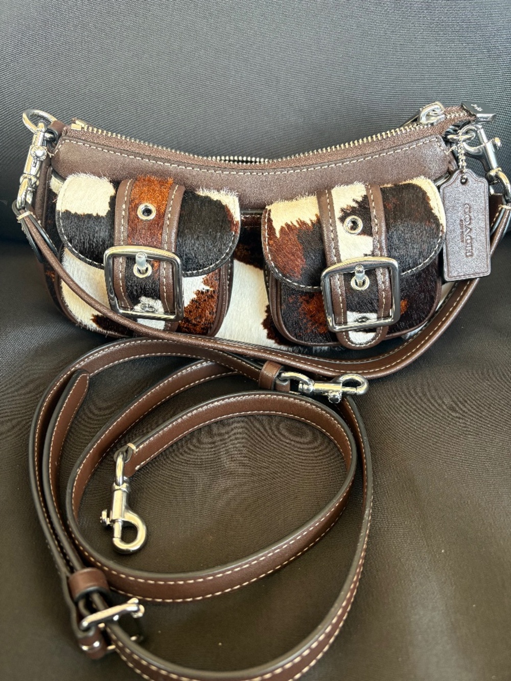 Coach Ashton Bag in Cow Print